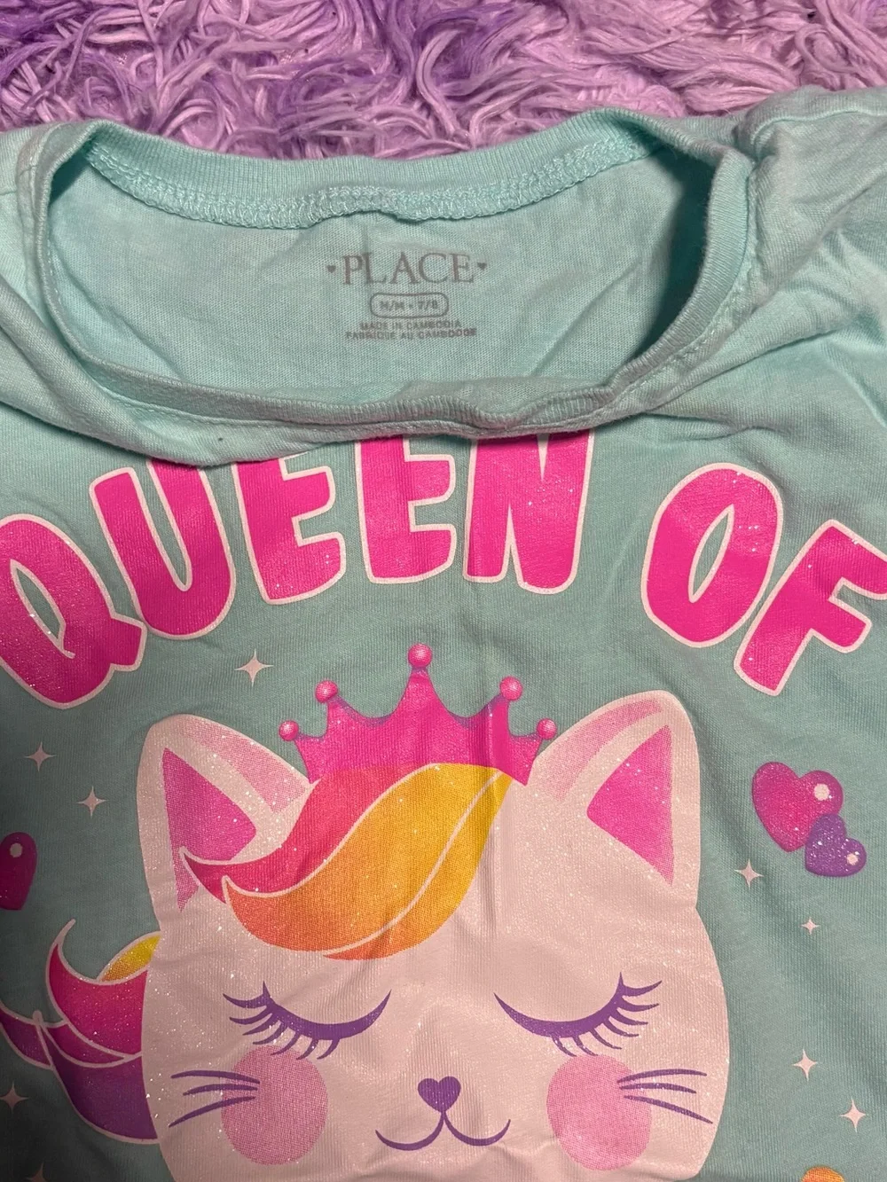 The Children's Place Mint Green 'Queen of Squishies' Graphic Tee